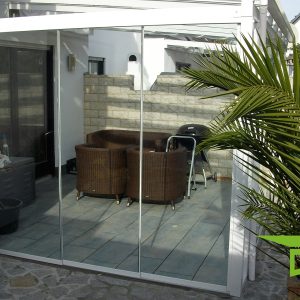 Glasschiebwand, Kaltwintergarten