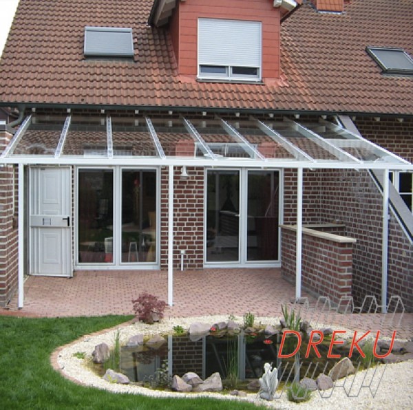 Terrassenüberdachung Aluminium mit 8mm VSG-Glas