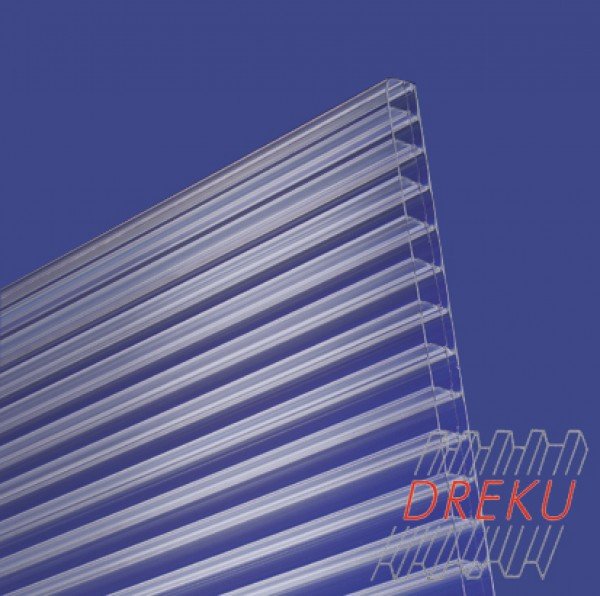 Polycarbonat-Stegplatte 16 mm "klar'"