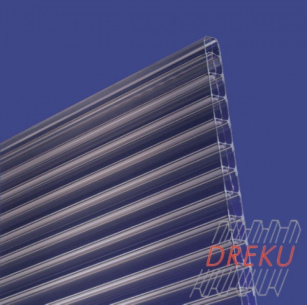 Polycarbonat-Stegplatte 16 mm "bronce"