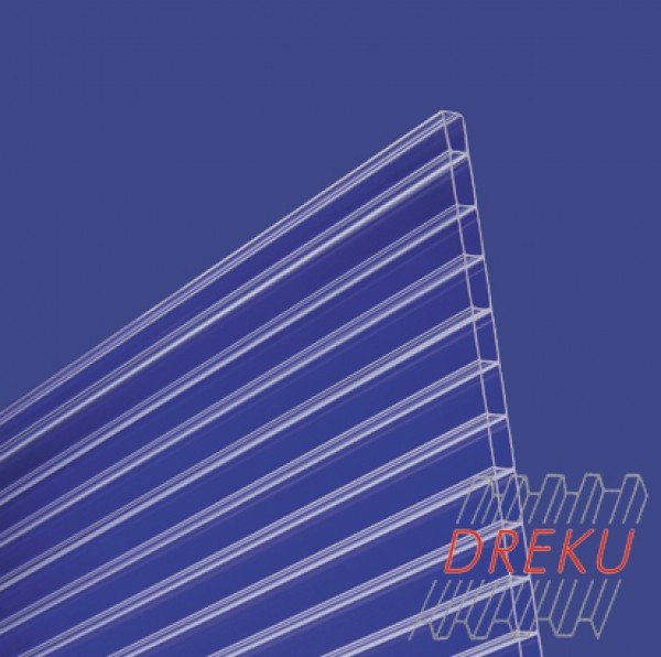 Polycarbonat-Stegplatte 16 mm "klar'" BASIS