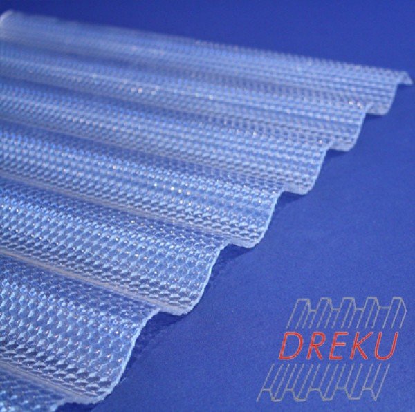 Acryl-Lichtplatte 76/18 Wabe "klar"