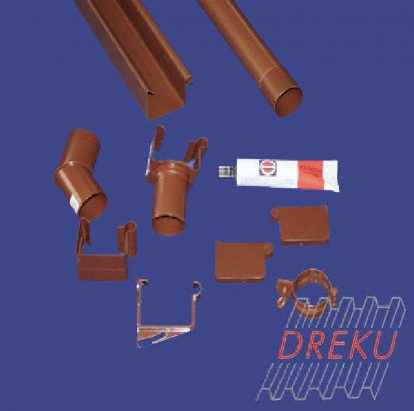 Kunststoff-Kastenrinne NW68 Komplettset