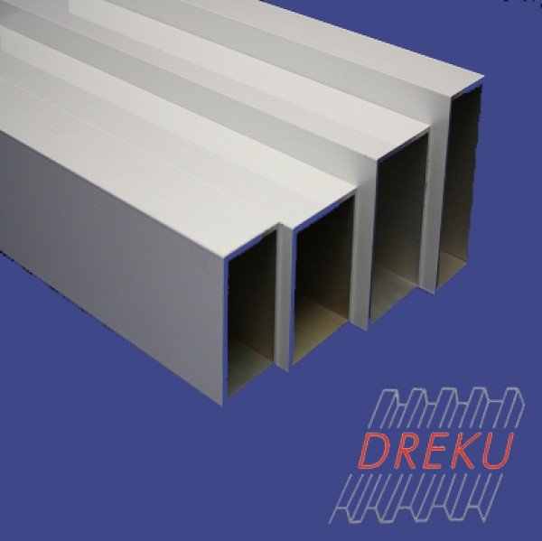 Aluminium 4-Kant 60/80 "weiß"