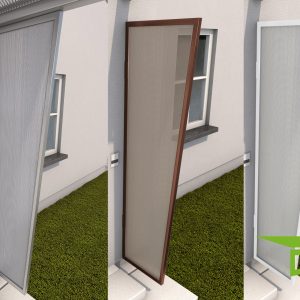 Seitenblende 175 aus Stegplatte passend zu Bogenvordach Bremen