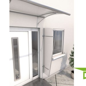 Seitenblende zu Pultvordach Hannover Acryl