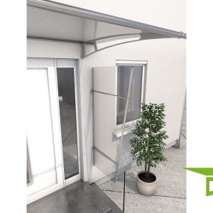 Seitenblende zu Pultvordach WolfsburgXL Acryl