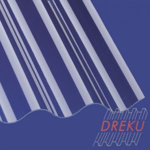 Lichtplatte aus PVC - 76/18 Welle "klar"